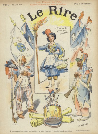 رسم توضيحي لـ Le Rire بواسطة Adolphe Leon Willette