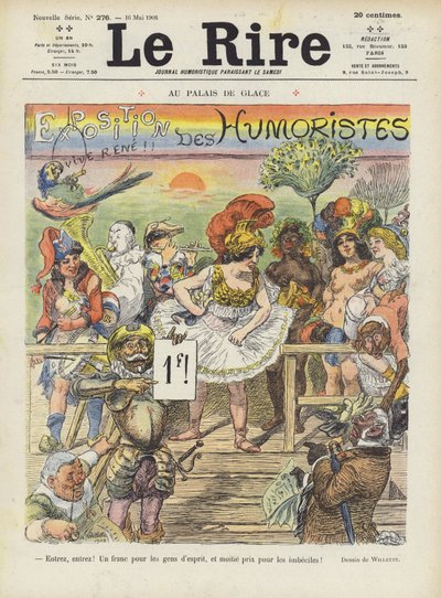رسم توضيحي لـ Le Rire بواسطة Adolphe Leon Willette