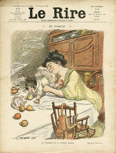 رسم توضيحي لـ Adolphe dit Willette (1857-1926) لغلاف Le Lire بواسطة أدولف ليون ويليت