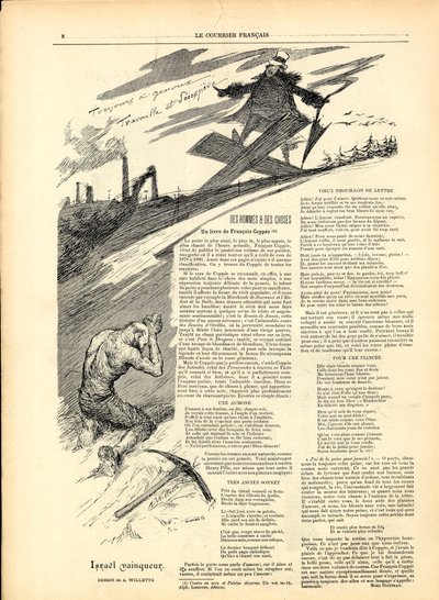 The English Courier، Satirical in B&W بواسطة أدولف ليون ويليت