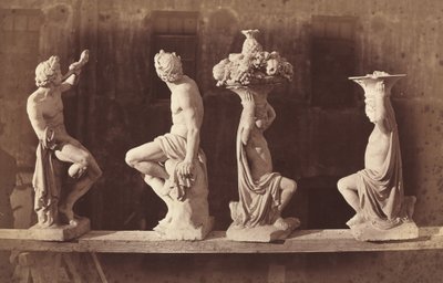 أربعة تماثيل ، ج. 1868. بواسطة أدولف تيريس