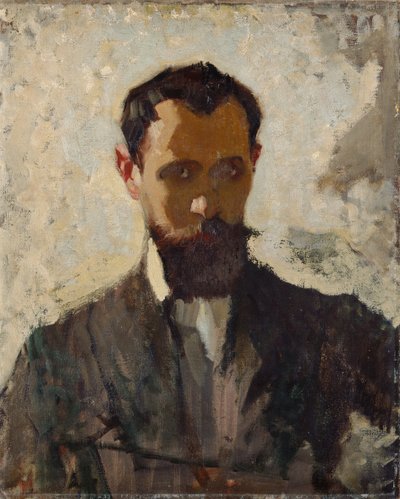 دراسة بورتريه ذاتية، ج.1912 (زيت على قماش) بواسطة Adolphe Valette