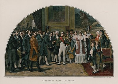 نابليون يزين الفنانين بواسطة أدولف إيفون