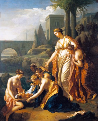 حفظ موسى من الماء ، من قبل Adriaen van der Werff (1659-1722) ، 75x60 سم ، زيت على لوح بواسطة أدريان فان دير ويرف