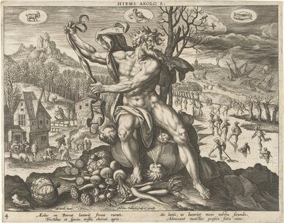 شتاء Hiems Aeolos. (العنوان على الكائن) الفصول الأربعة (عنوان المسلسل) بواسطة مارتن دي فوس