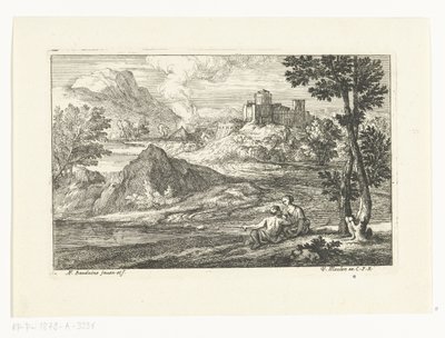 المناظر الطبيعية مع القلعة بواسطة Adam Frans van der Meulen