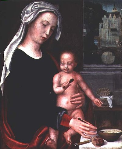 مادونا والطفل (لوحة) بواسطة Adriaen Isenbrandt أو Isenbrant