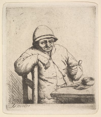 فلاح مع ماسورة ، 1640-80. بواسطة أدريان جانز. فان أوستاد