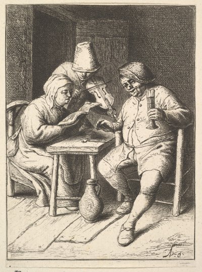غناء الزوجين والكمان ، 1610-85. بواسطة أدريان جانز. فان أوستاد