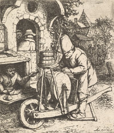 The Knifegrinder ، 1610-85. بواسطة أدريان جانز. فان أوستاد
