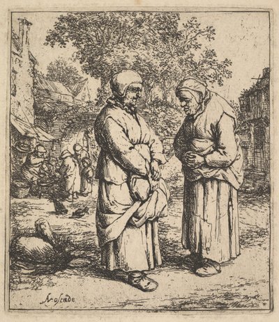 اثنين من الثرثرة ، 1610-1685. بواسطة أدريان جانز. فان أوستاد