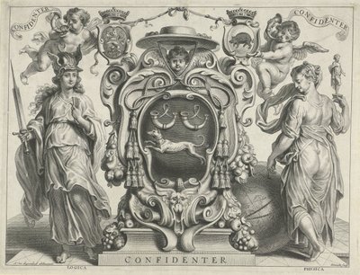 شعار النبالة لـ Antonius Triest Confidenter (العنوان على الكائن) بواسطة أدريان لوملين