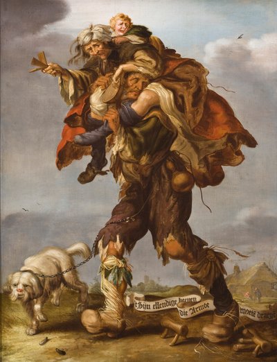 رمزية الفقر ، 1630s بواسطة Adriaen Pietersz van de Venne
