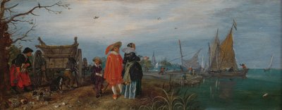 الخريف (محادثة) ، 1625 (زيت على لوحة ، ارتفاع 14.6 سم × عرض 37.2 بواسطة Adriaen Pietersz van de Venne