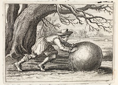 الشرف والفضيلة ، توضيح من "Emblemata of Zinne-werk" بقلم جوهانس دي برون (1589-1658) ، جان جاكوبس شيبر ، أمستردام ، 1661 بواسطة Adriaen Pietersz van de Venne