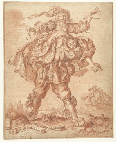 تأخذ أرجل قوية لتحمل الرفاهية "إنها تتطلب سيقان قوية لتحمل الرفاهية" بواسطة Adriaen Pietersz van de Venne