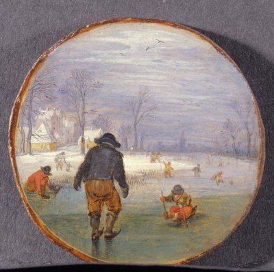المتزلجون في المناظر الطبيعية (لوحة) بواسطة Adriaen Pietersz van de Venne