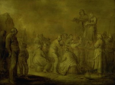 مطربو الشوارع بواسطة Adriaen Pietersz. van de Venne