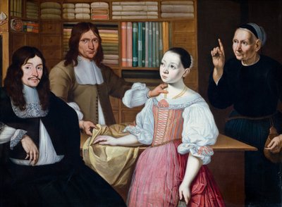 في دريبر شوب ، 1670 بواسطة أدريان فان بلويمين