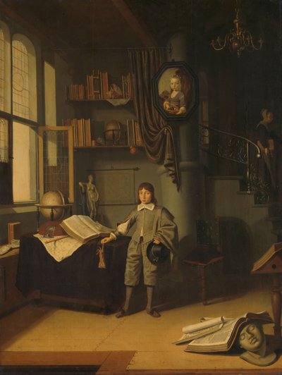 شاب في الدراسة بواسطة Adriaen van Gaesbeeck