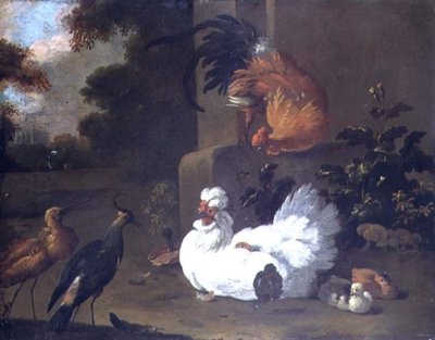 A Ruft ، و Lapwing والدجاج بواسطة كتلة متزايدة بواسطة Adriaen van Oolen