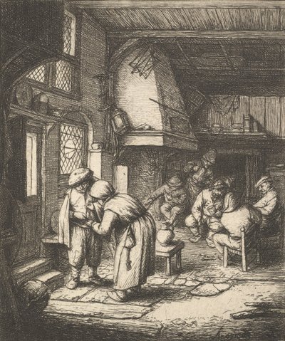 فلاح يدفع فاتورته ، 1610-1685. بواسطة أدريان فان أوستاد