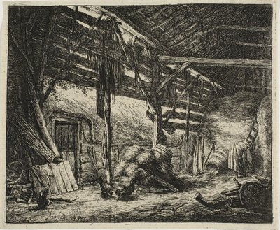 الحظيرة بواسطة Adriaen van Ostade