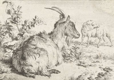 الماعز الكذب ، 1670 بواسطة أدريان فان دي فيلدي