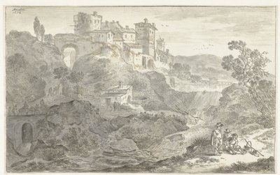 المناظر الطبيعية الإيطالية بواسطة Adriaen van der Kabel