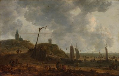 الشاطئ في كاتويك بواسطة Adriaen van der Kabel