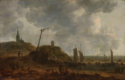 الشاطئ في كاتويجك بواسطة Adriaen van der Kabel