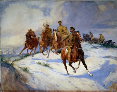 المدفعية على الكثبان ، فلاندرز ، 1915 بواسطة أدريان جونز