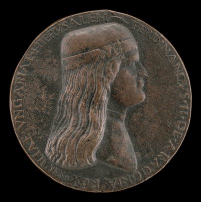 فرديناند الثاني ملك أراغون ، توفي عام 1496 ، أمير كابوا وملك نابولي 1495 [الوجه] ، 14951496. بواسطة أدريانو فيورنتينو