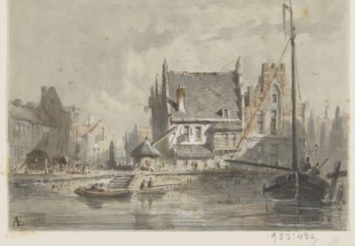 عرض في بروج بواسطة Adrianus Eversen (توقيع الفنان)