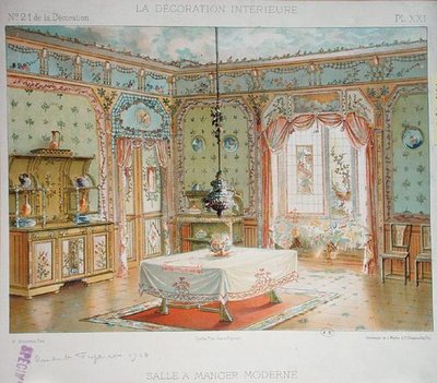 غرفة الطعام الحديثة ، c.1905 (لون litho) بواسطة أدريان (بعد) سيمونيتون