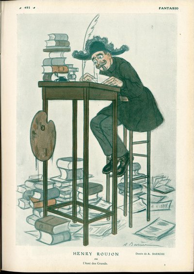 Fantasio, ca. 1912_2_15 - Illustration of A Barrere (1874-1931): Fine Arts, Reading Write - Roujon Henry بواسطة أدريان باريري