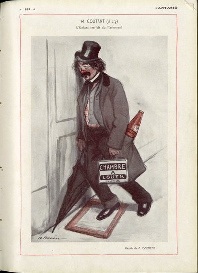 Illustration of A Barrere (1874-1931) in “” Fantasio””” - Check dates - Coutant Jules بواسطة أدريان باريري