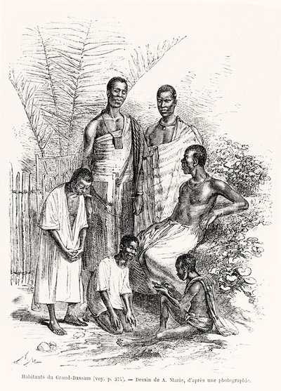 سكان غراند بسام ، توضيح من لو تور دو موند ، 1868 بواسطة أدريان إيمانويل ماري
