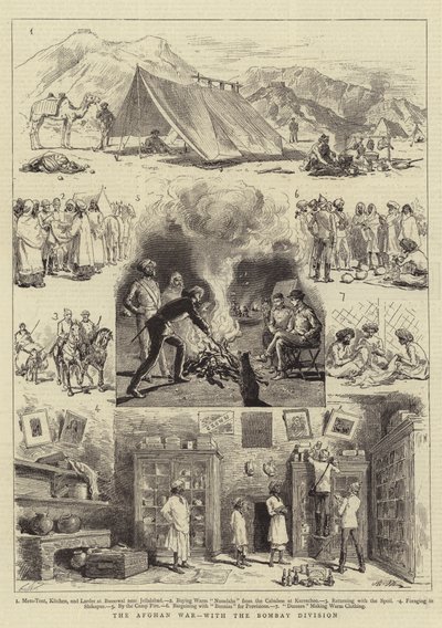الحرب الأفغانية مع فرقة بومباي بواسطة Adrien Emmanuel Marie