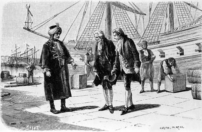 نقش أدريان مورو (1843-1906) يوضح "كانديد" بقلم فرانسوا ماري أرويت ديت فولتير (1694-1778). بواسطة أدريان مورو