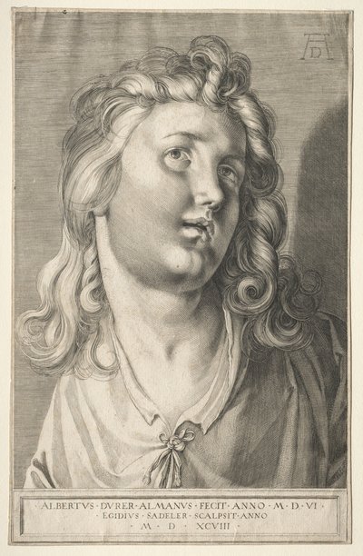 رأس أنثى بواسطة Aegidius Sadeler