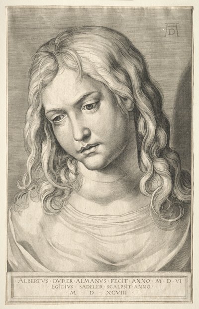 رأس أنثى بواسطة Aegidius Sadeler