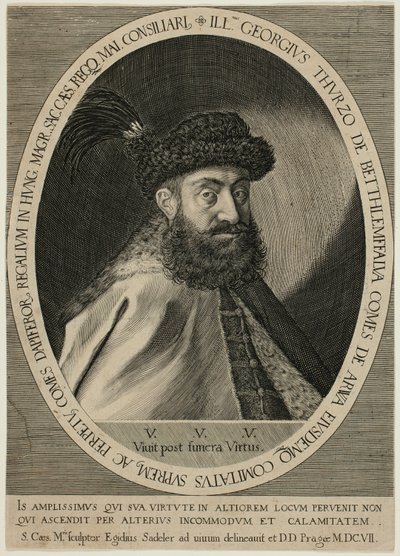 جورج الثالث ثورزو الثالث من بيثليندورف بواسطة Aegidius Sadeler II