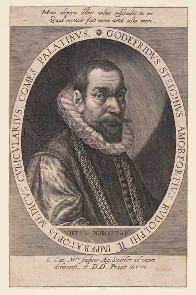 غودفريد ستيغويس، طبيب وحاجب غرفة بواسطة Aegidius Sadeler II