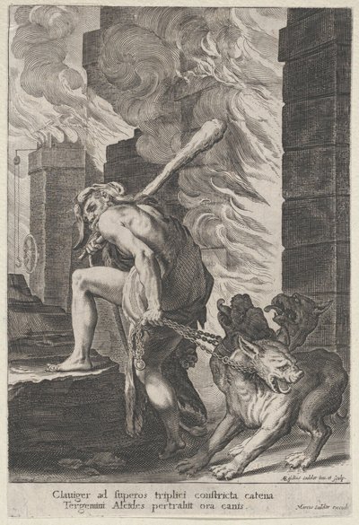 هرقل وسيربيروس ، 1586-1629. بواسطة Aegidius Sadeler II
