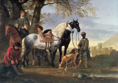 توقف الصيادون ، c.1650 بواسطة آلبرت كويب