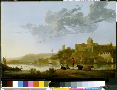 The Valkhof At Nijmegen (زيت على خشب) بواسطة آلبرت كويب
