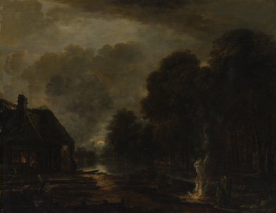 The Farrier ، أوائل أو منتصف خمسينيات القرن السادس عشر. بواسطة Aert van der Neer