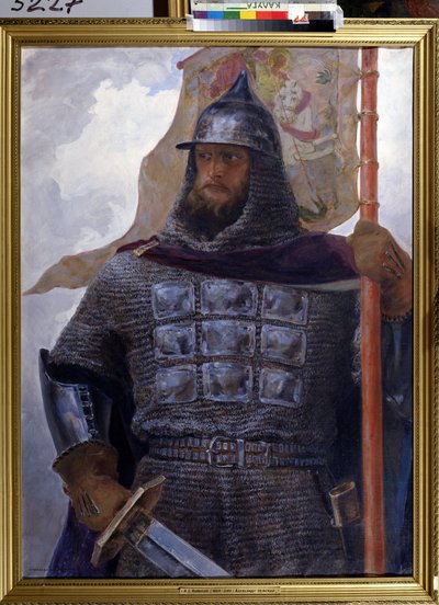 صورة ألكسندر نيفسكي ، أمير نوفغورود وفلاديمير (1220-1263). (صورة ألكسندر نيفسكي ، أمير نوفغورود وفلاديمير). يُعرف أيضًا باسم ألكسندر نيفا ، وهو أحد أبطال روسيا القوميين ، ويشتهر بانتصاراته العسكرية. بواسطة أفاناسي يفريموفيتش كوليكوف