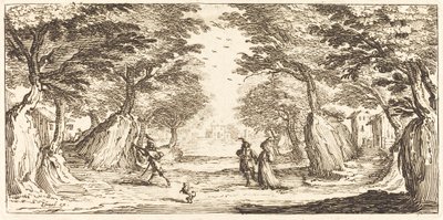 المناظر الطبيعيه بواسطة After Jacques Callot